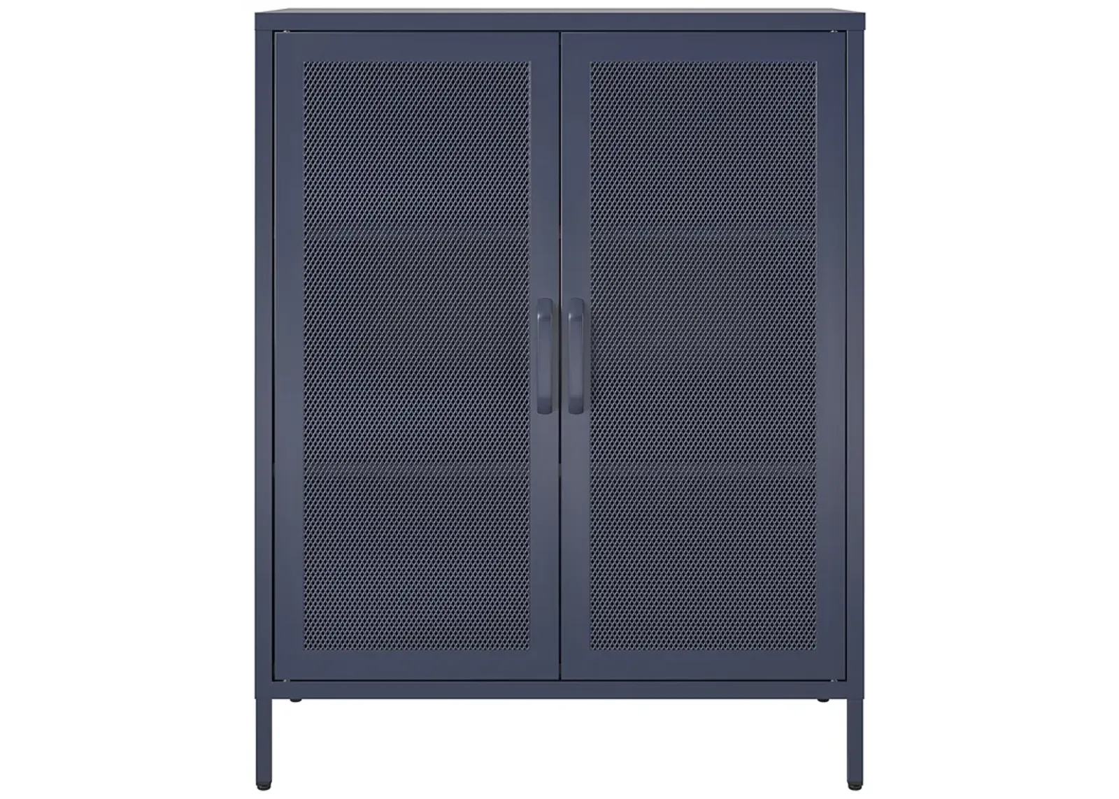 Channing 2 Door Accent Cabinet-Mesh Metal Locker