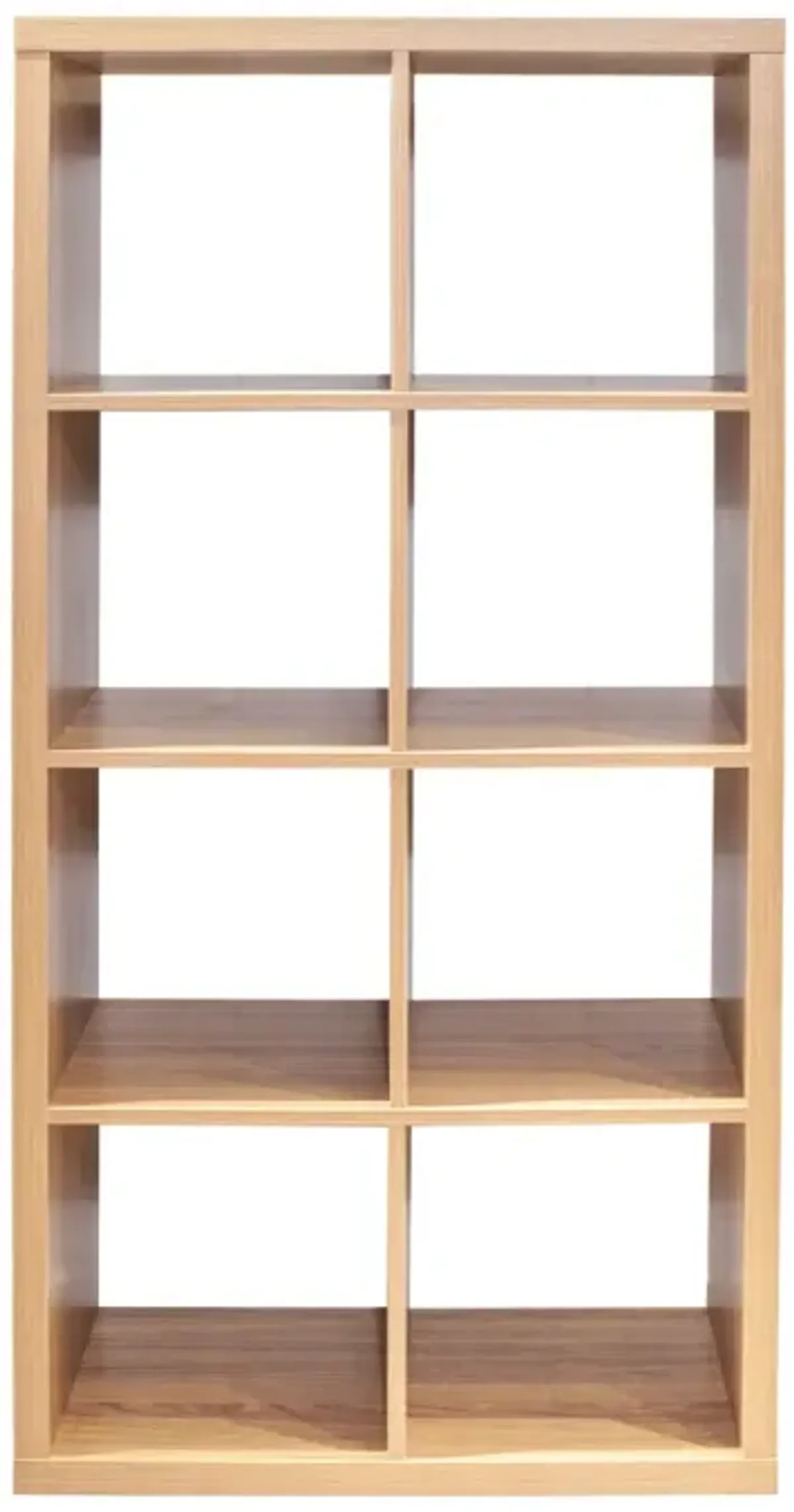 8-Cube Organizer Storage Bookcase, Walnut Color