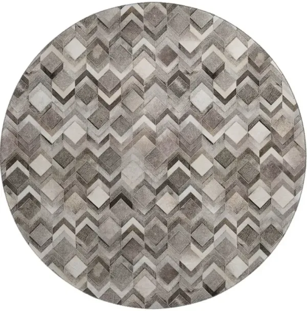 Bozeman BM5 Gray 8' Round Rug