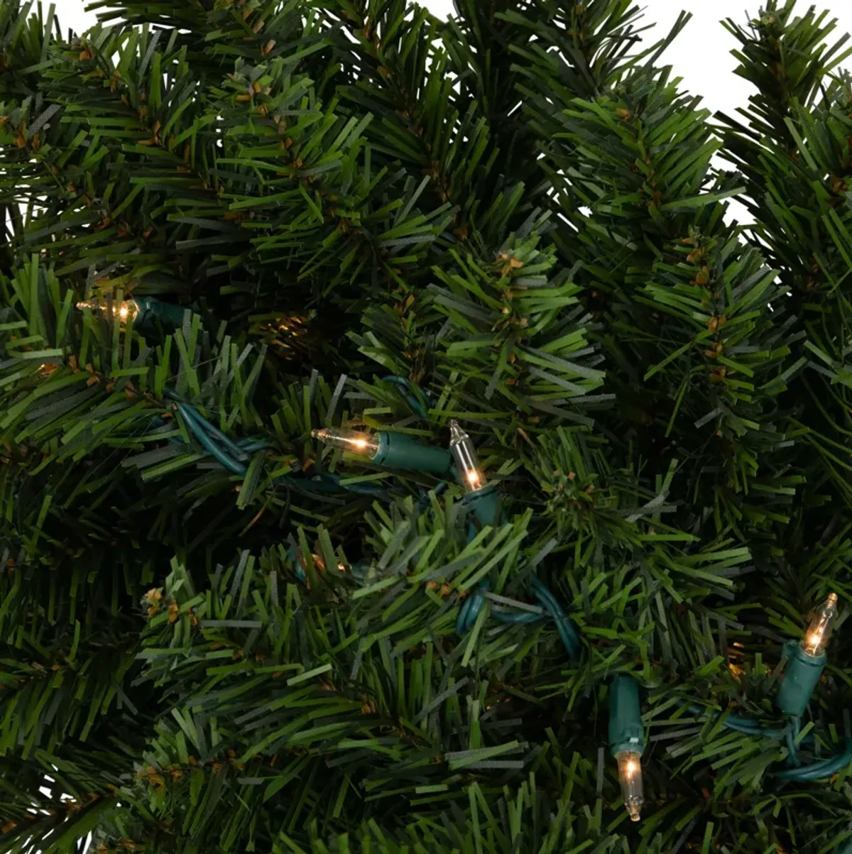 32" Pre-Lit Canadian Pine Artificial Christmas Swag - Clear Lights