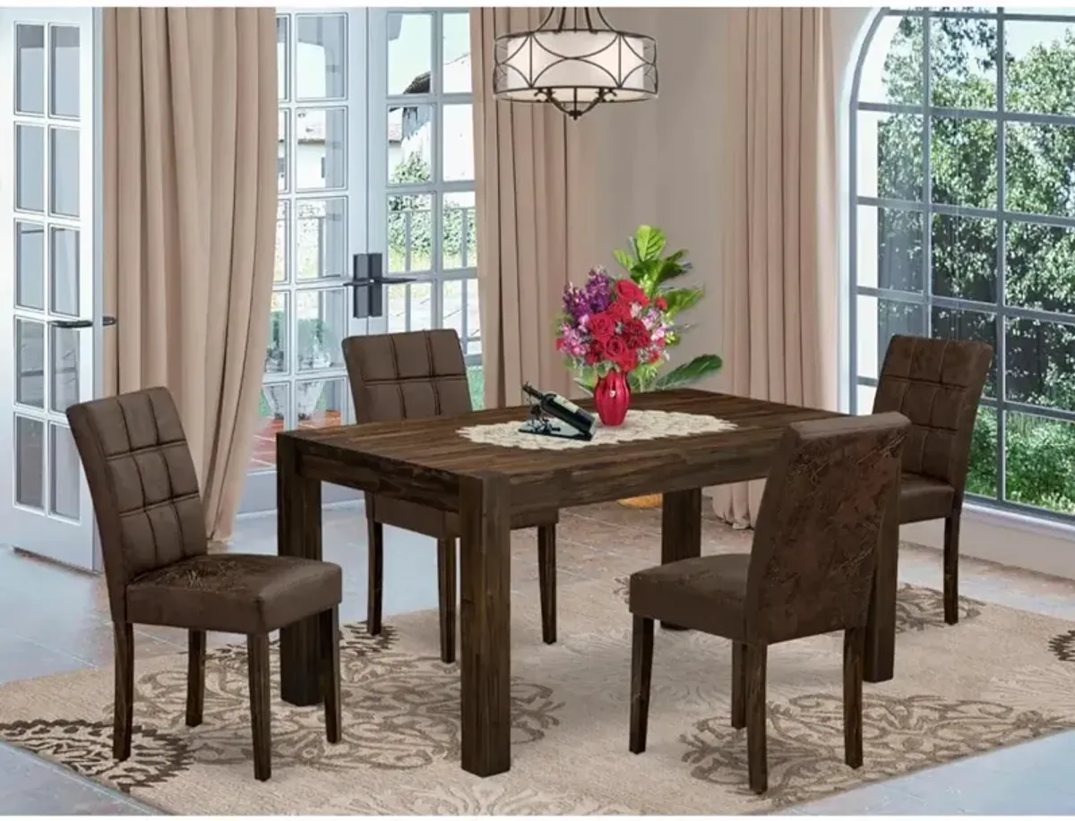 5 Piece Dinner Table Set consists A Kitchen Table