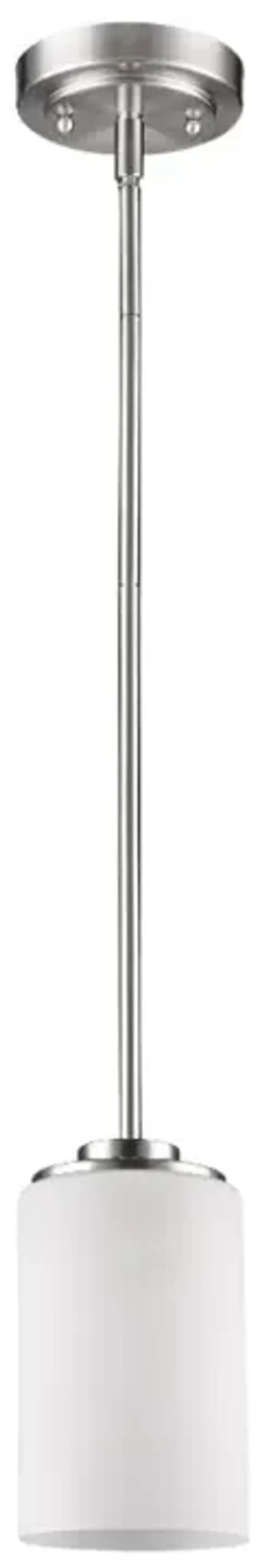 Hivvago Silver Frosted Glass Hanging Light