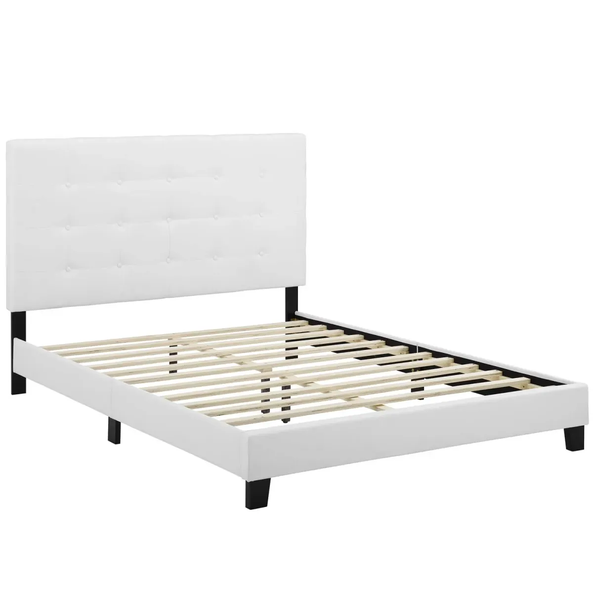 Modway - Melanie King Tufted Button Upholstered Fabric Platform Bed