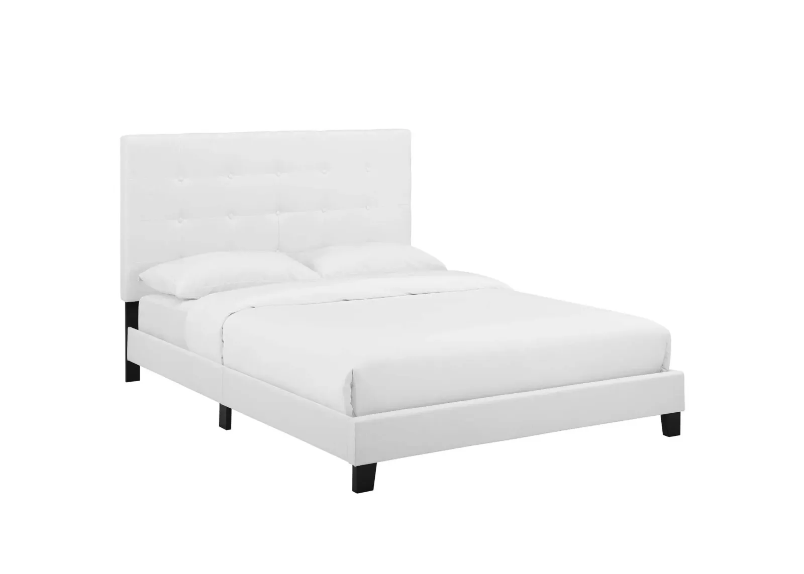 Modway - Melanie King Tufted Button Upholstered Fabric Platform Bed