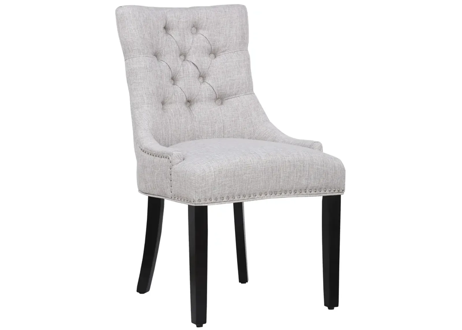 WestinTrends Upholstered Wingback Button Tufted Dining Chair (Set of 2)