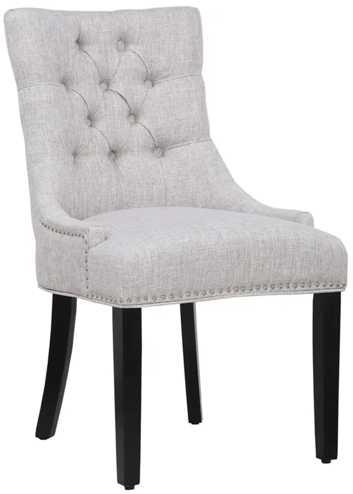 WestinTrends Upholstered Wingback Button Tufted Dining Chair (Set of 2)