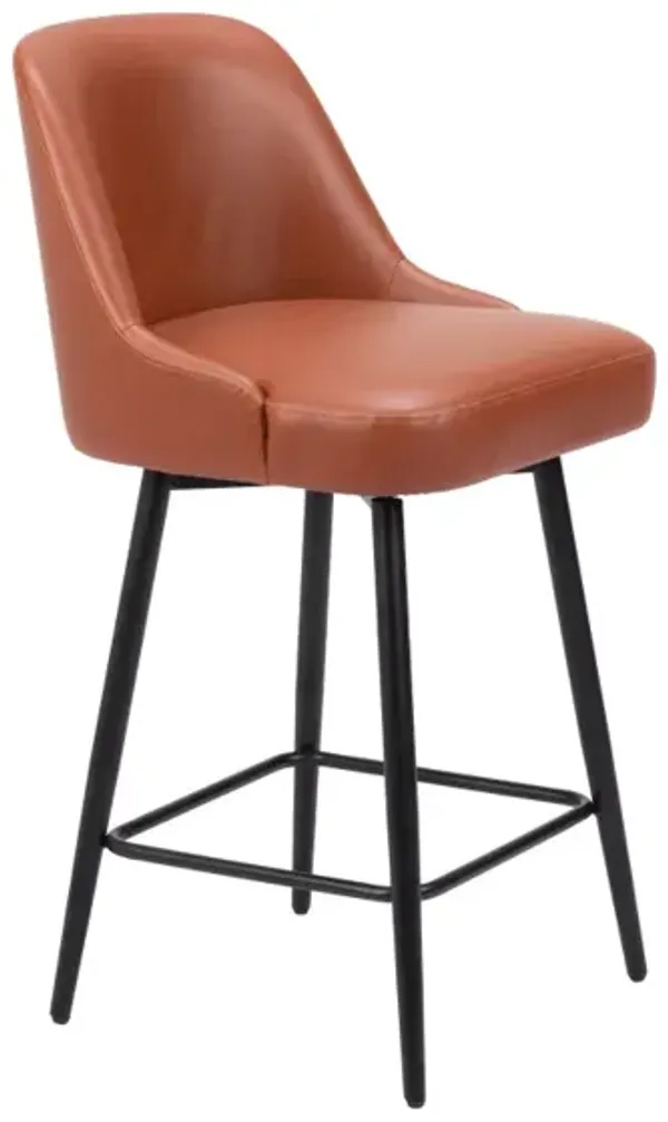 Keppel Swivel Counter Stool Brown