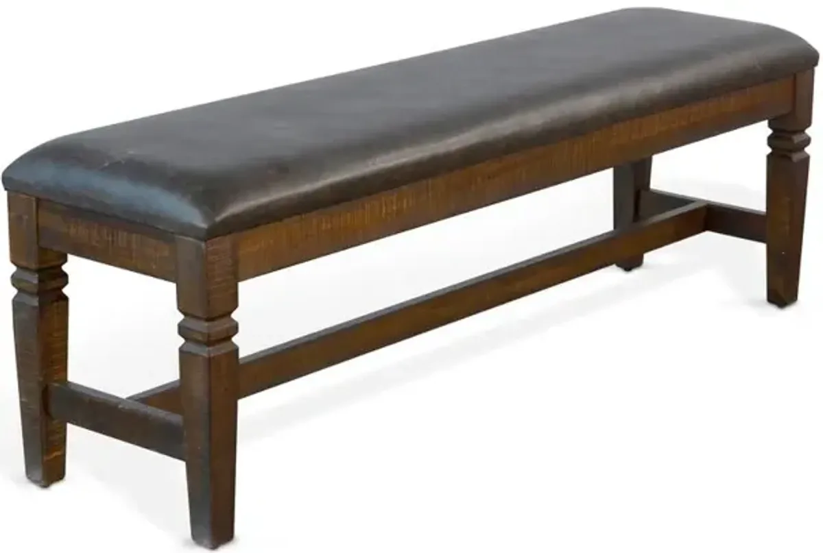 Sunny Designs Homestead Bench, Cushion Seat