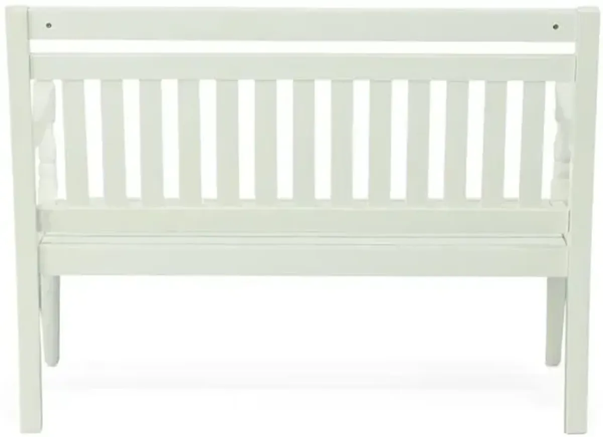 Carolina Living Belmont Outdoor Wooden Bench - White