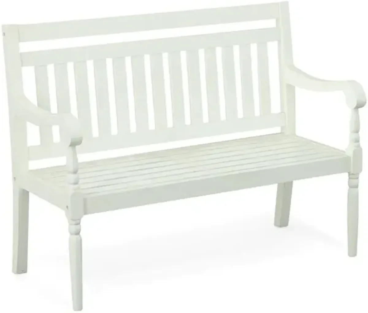 Carolina Living Belmont Outdoor Wooden Bench - White