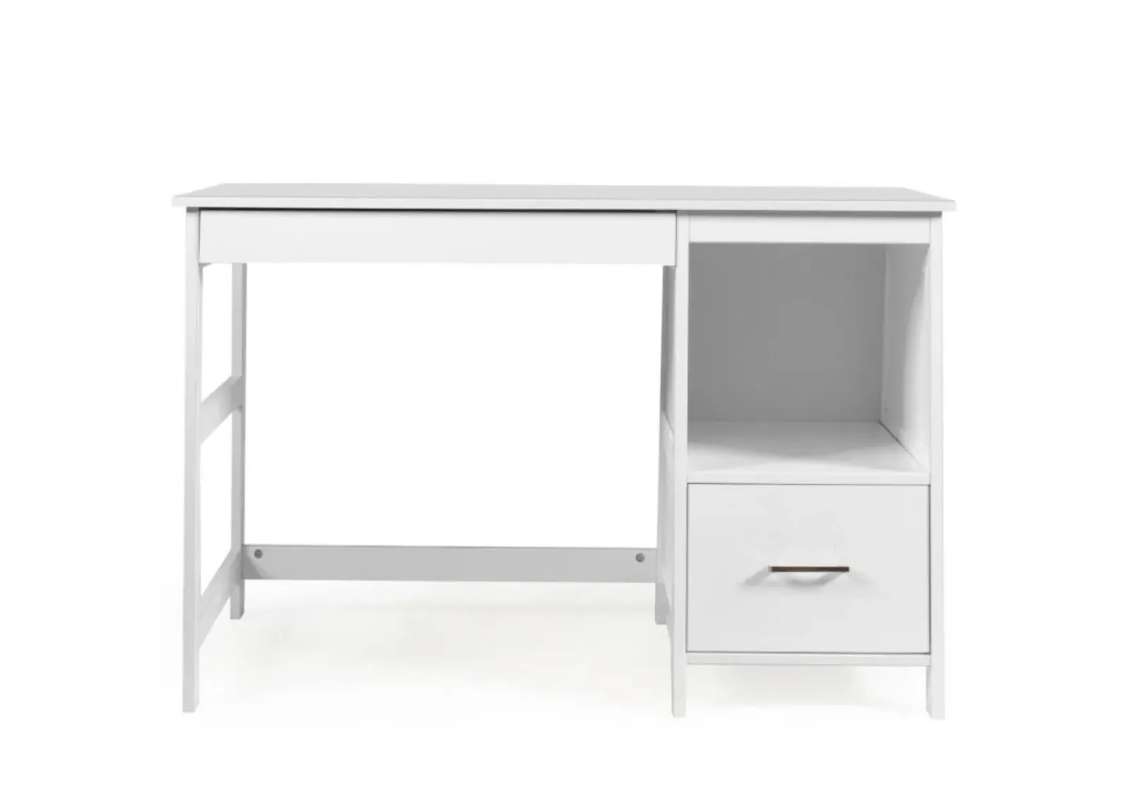 Hivvago 47.5 Inch Modern Home Computer Desk with 2 Storage Drawers