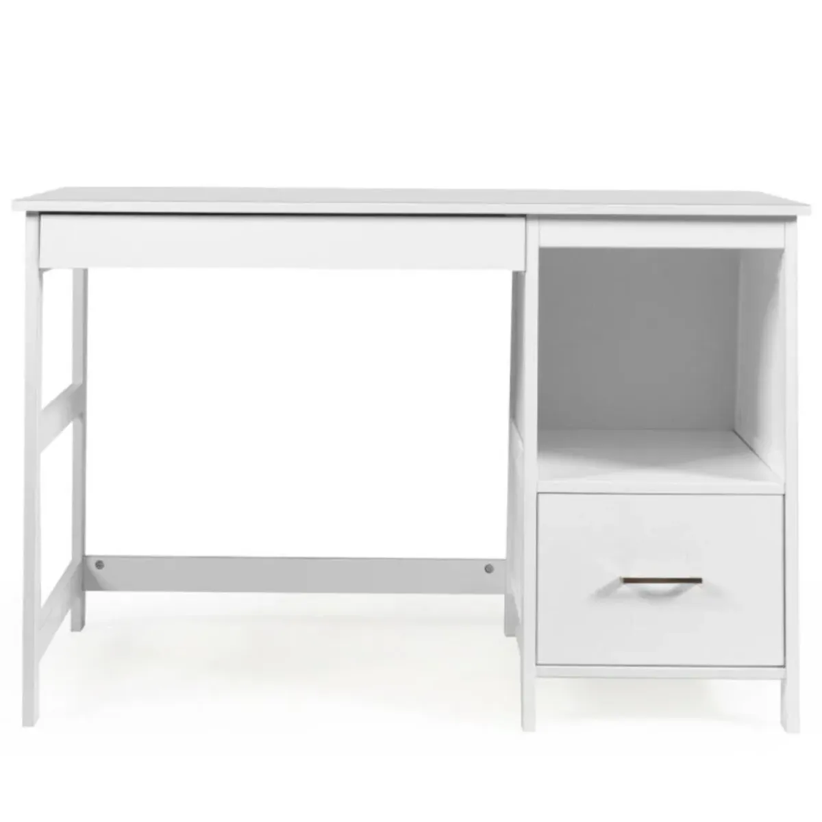 Hivvago 47.5 Inch Modern Home Computer Desk with 2 Storage Drawers