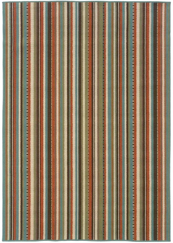 Montego 6'7" x 9'6" Green Rug