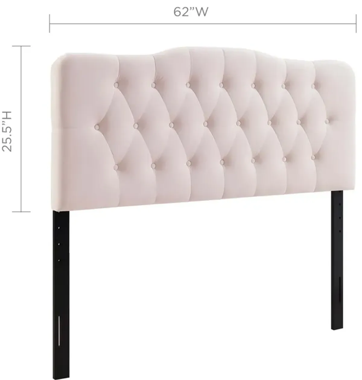 Modway - Annabel Queen Diamond Tufted Performance Velvet Headboard