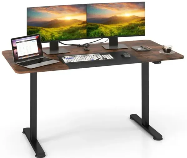 Hivvago Electric Standing Desk Adjustable with Cable Management Hole