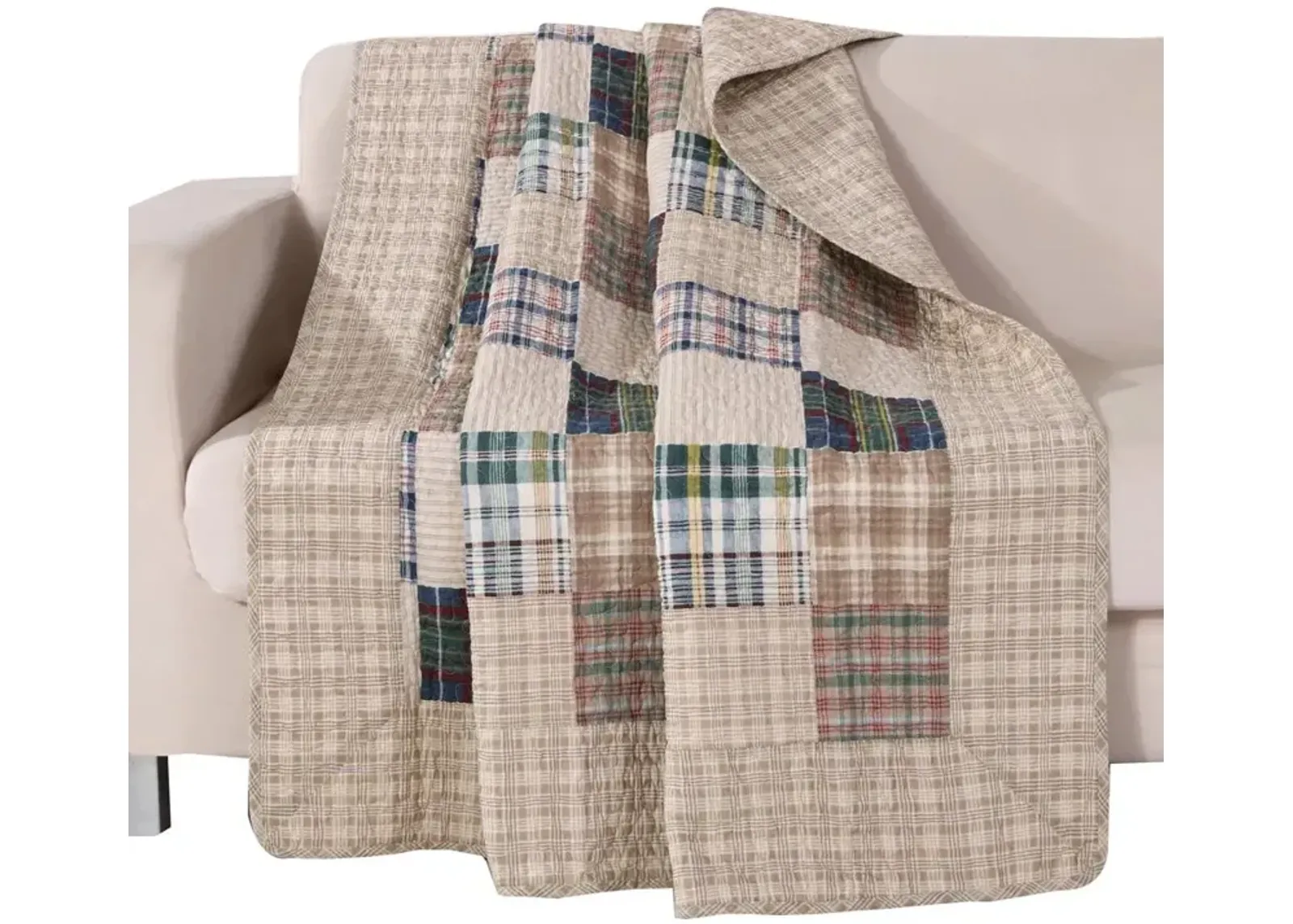 Greenland Home Fashion Oxford Accessory Throw Blanket - Multi 50x60"