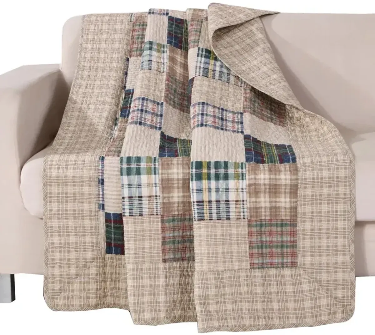 Greenland Home Fashion Oxford Accessory Throw Blanket - Multi 50x60"