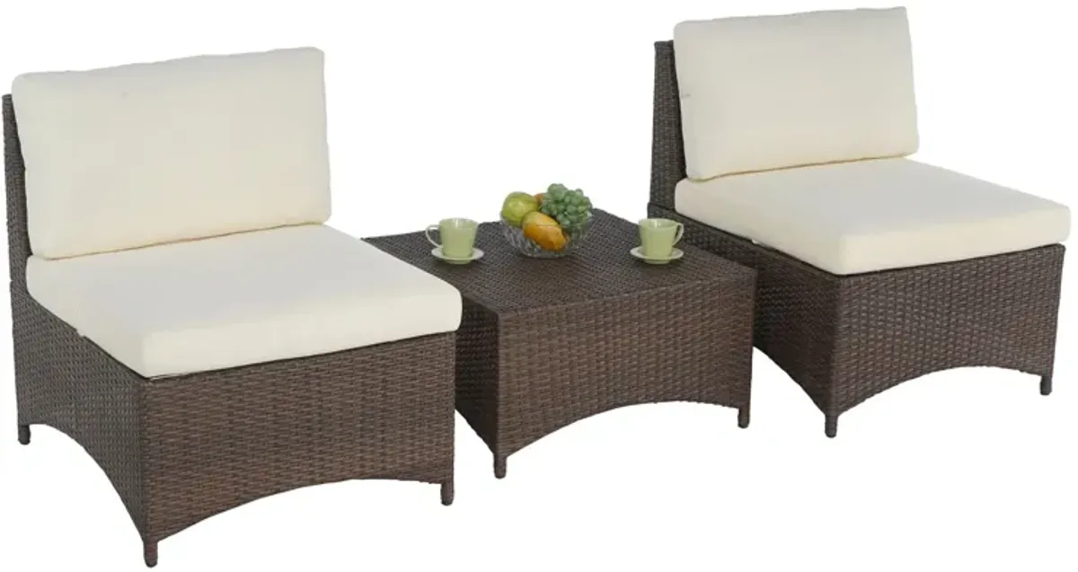 Studio Shine Collection Modular Armless chairs bistro set