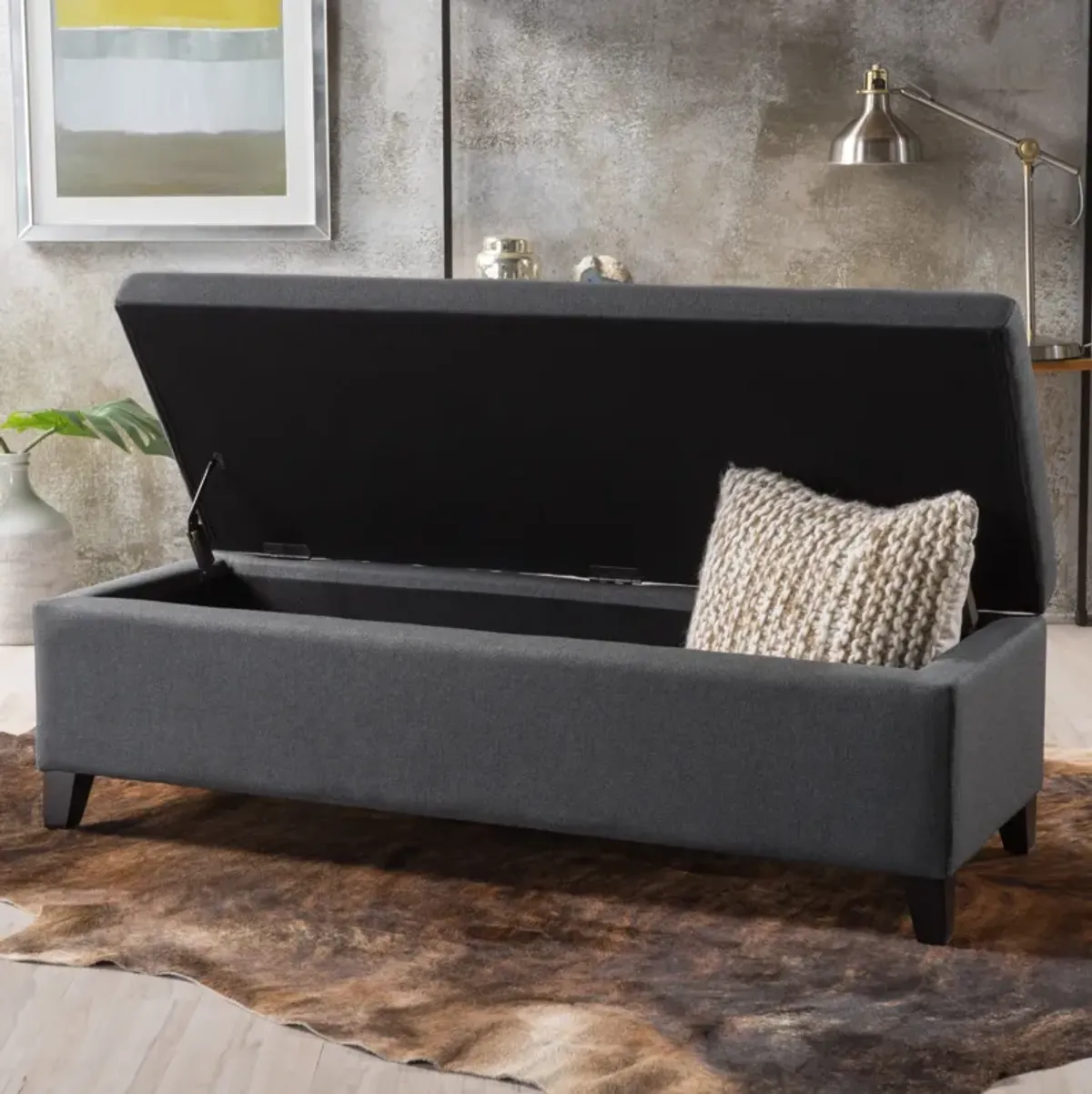 Merax Modern Storage Ottoman Bench