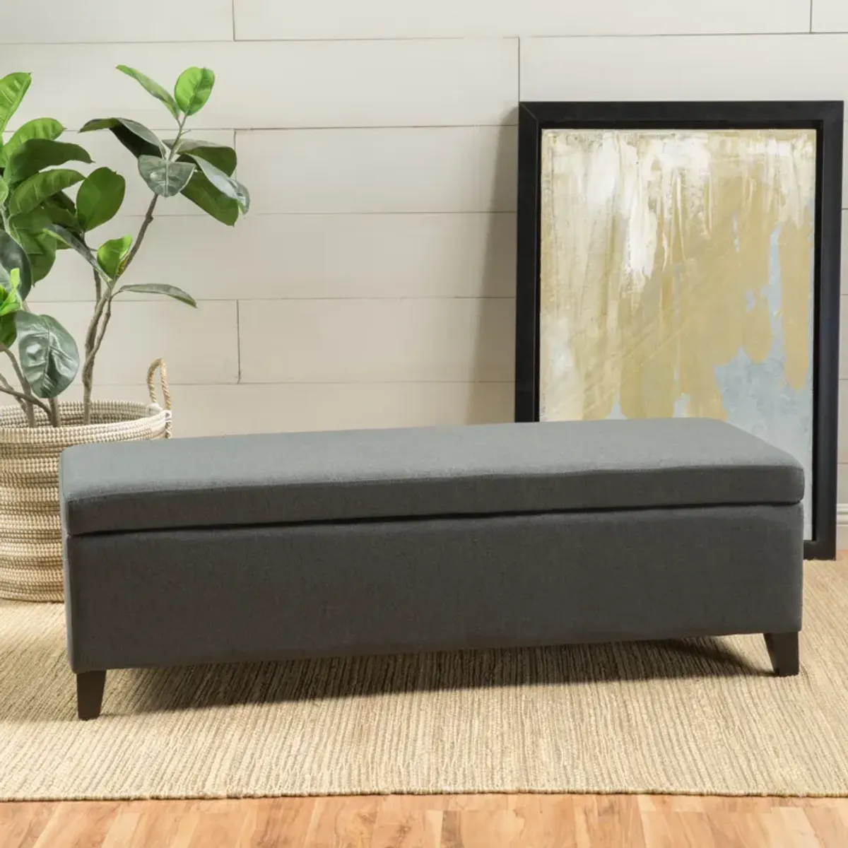 Merax Modern Storage Ottoman Bench