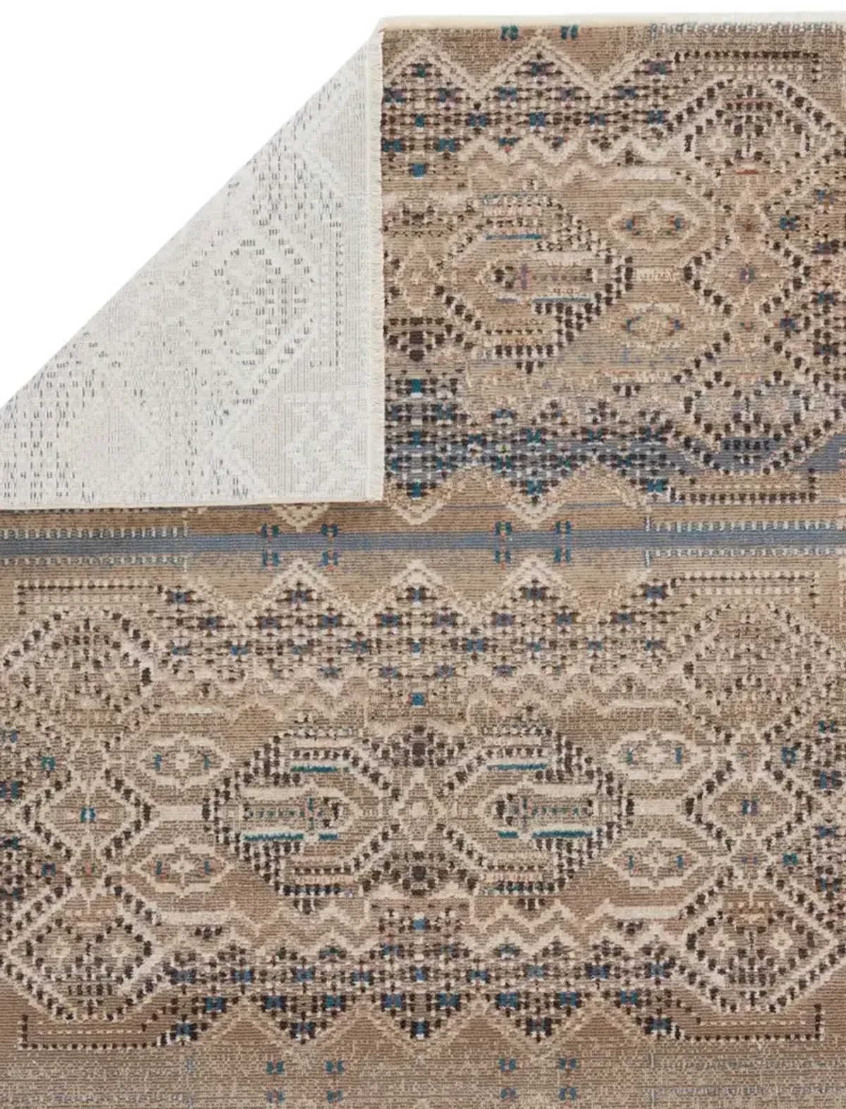 Sanaa By Nikki Chu Tamari Tan/Taupe 2'6" x 12' Runner Rug