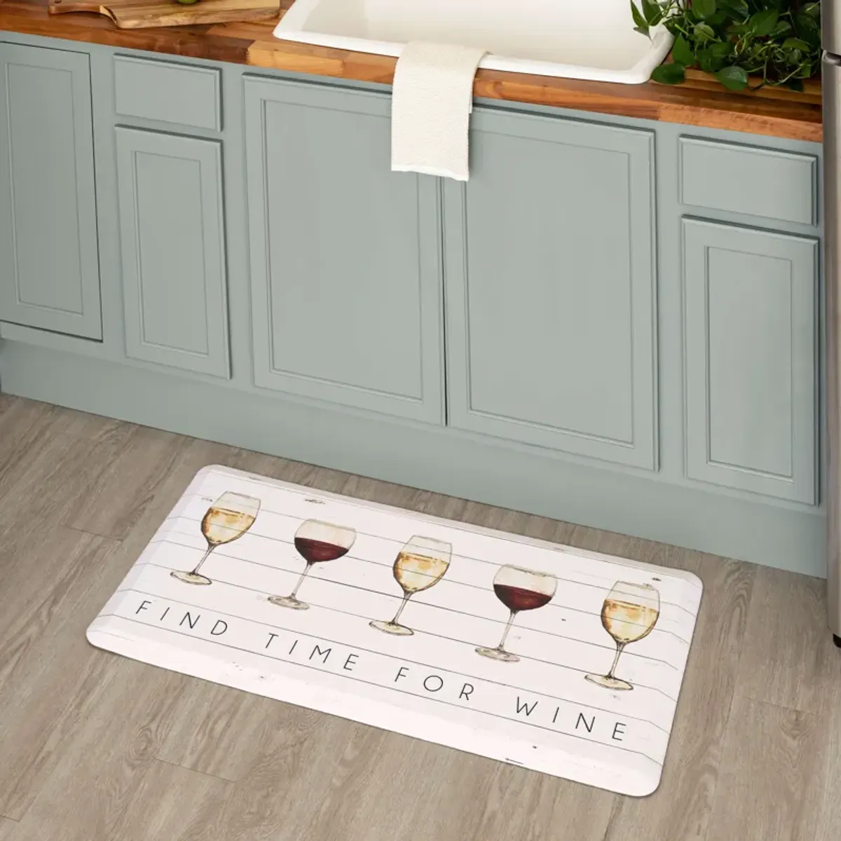 Time For Wine Multi 1' 8" x 3' 6" Door Mat