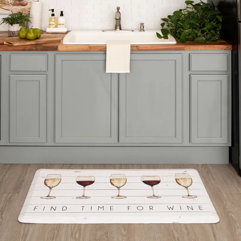 Time For Wine Multi 1' 8" x 3' 6" Door Mat