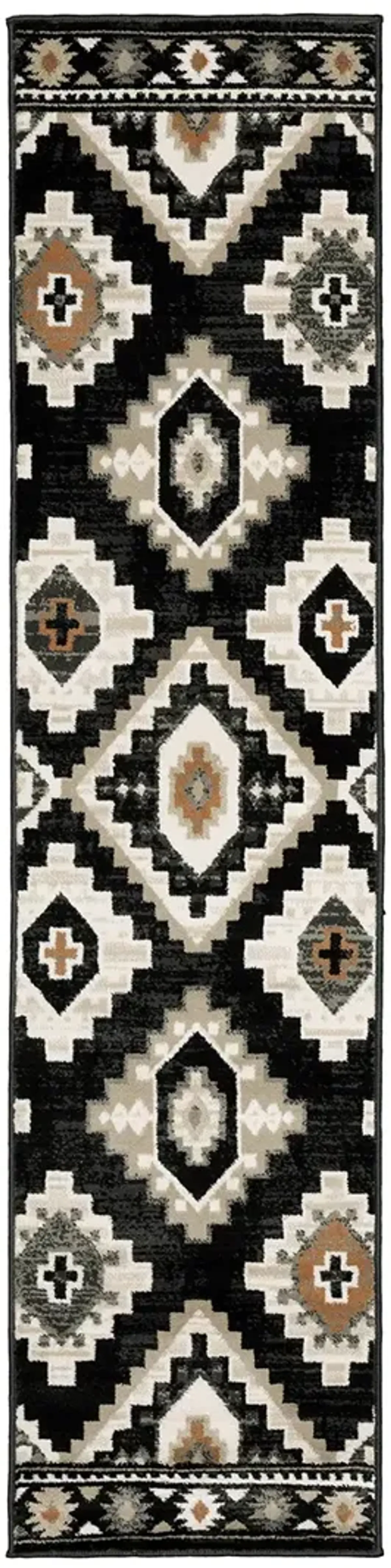 Georgia 1'10" x 7'6" Char Rug