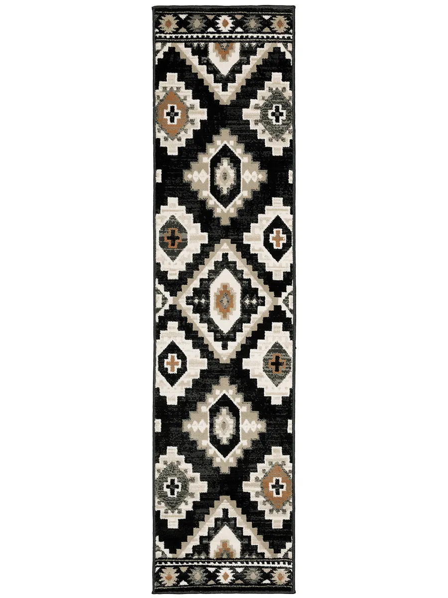 Georgia 1'10" x 7'6" Char Rug