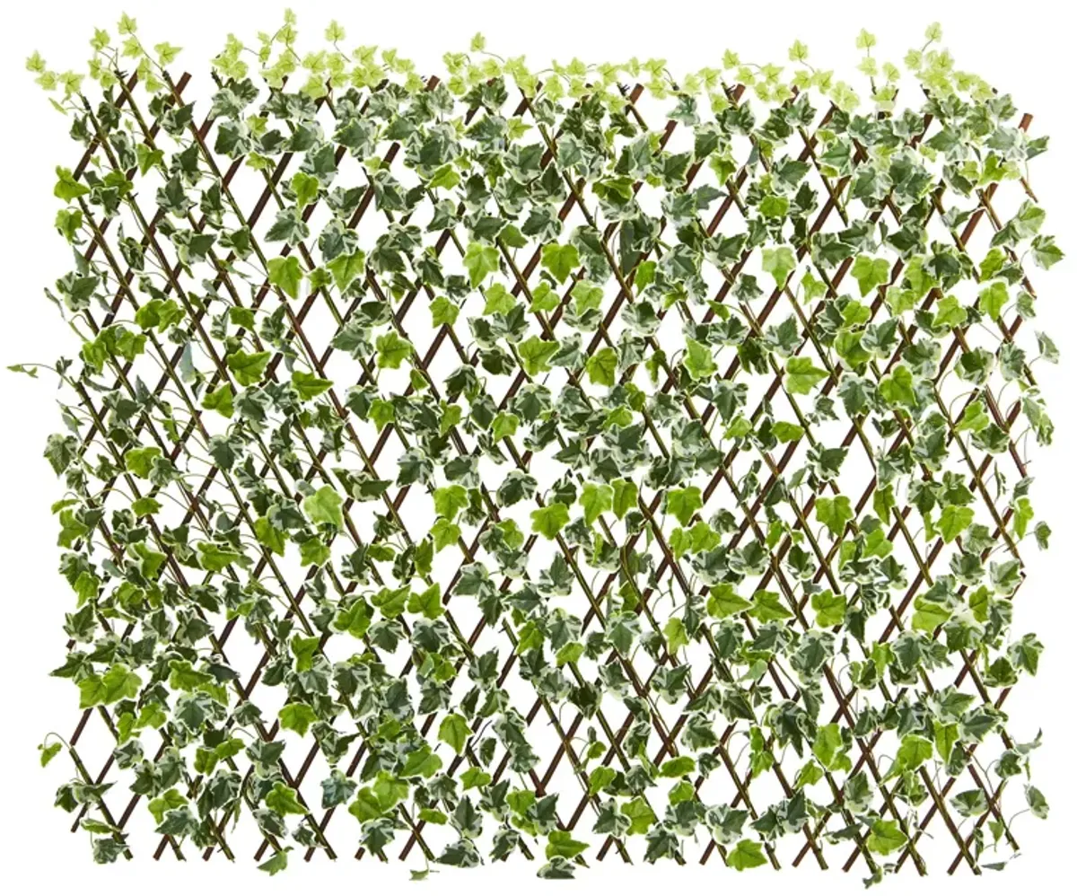 Hivvago 39" English Ivy Expandable Fence UV Resistant & Waterproof