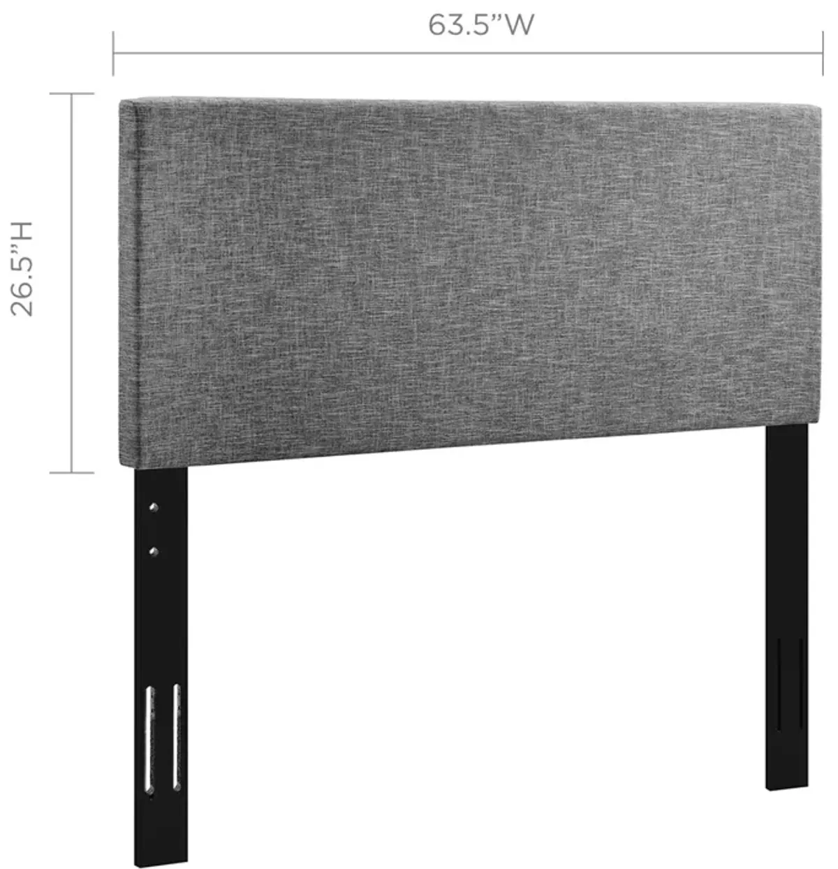 Modway - Taylor Full / Queen Upholstered Linen Fabric Headboard