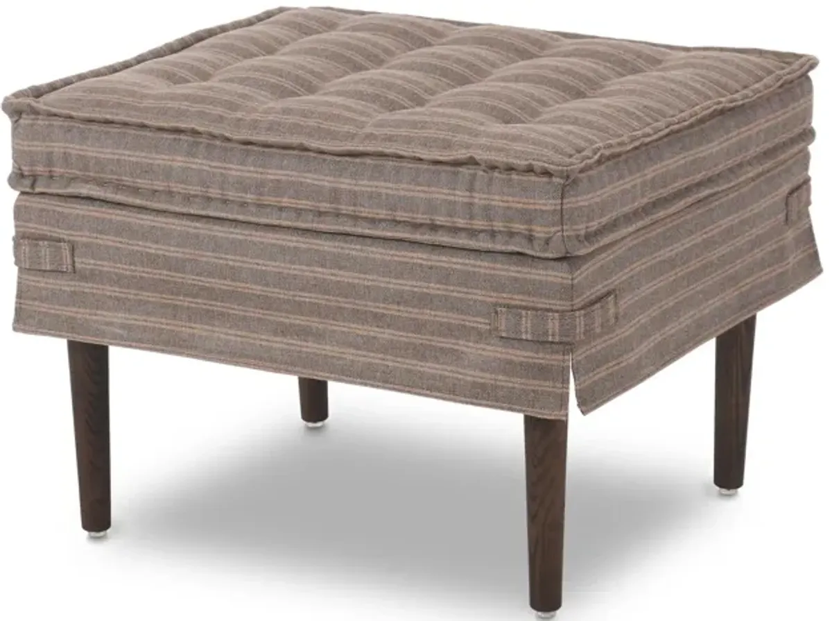 Cole 24" Rodin Bark Ottoman