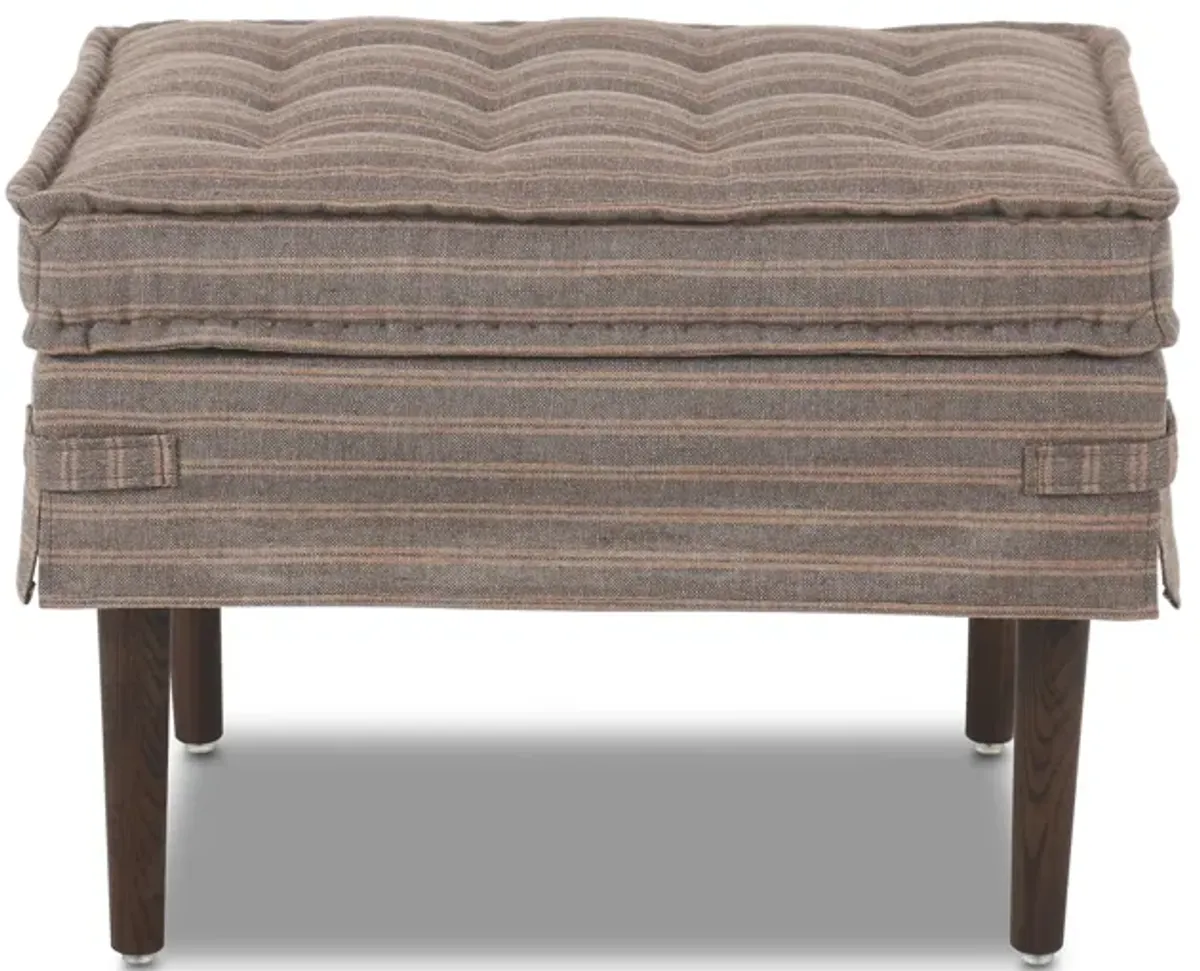 Cole 24" Rodin Bark Ottoman