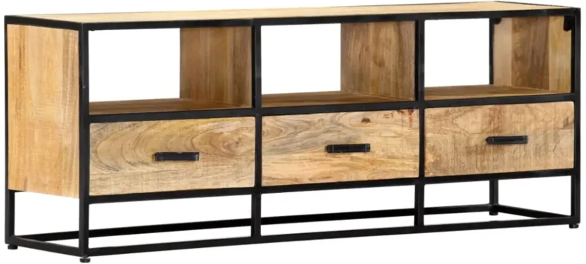 vidaXL TV Cabinet 47.2"x11.8"x17.7" Solid Mango Wood