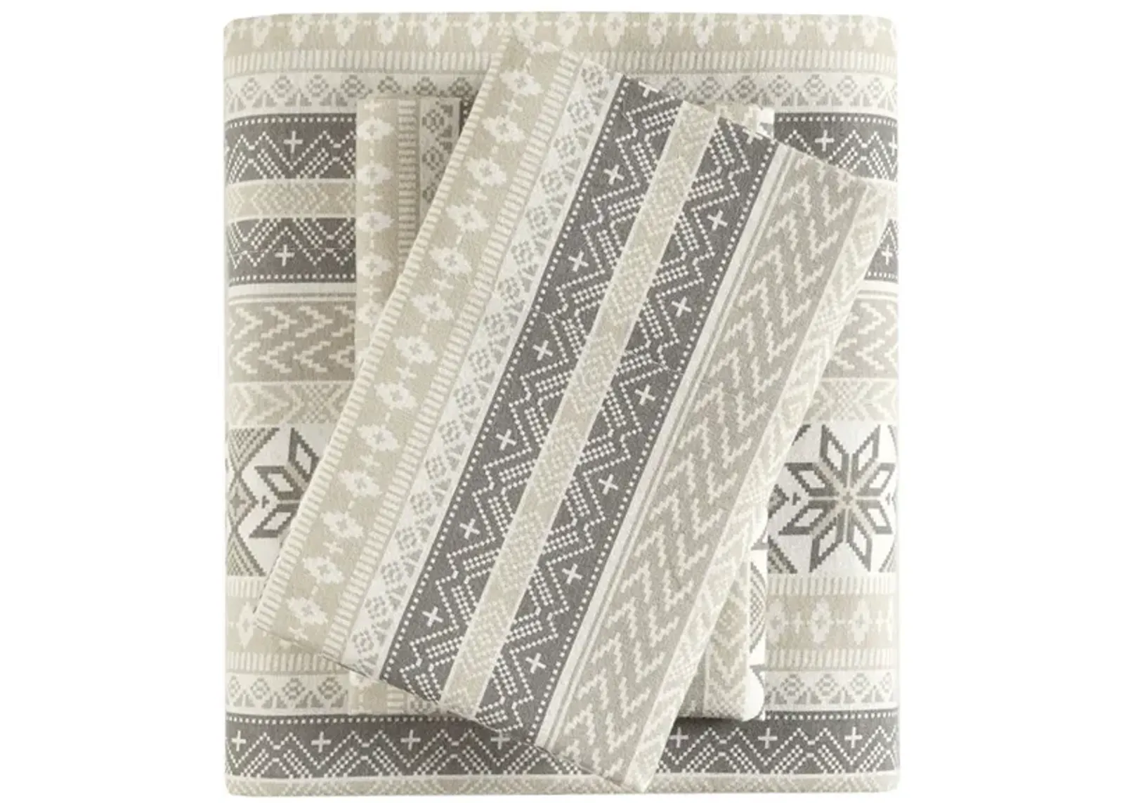 Gracie Mills Persephone 4-Peice Cotton Flannel Sheet Set