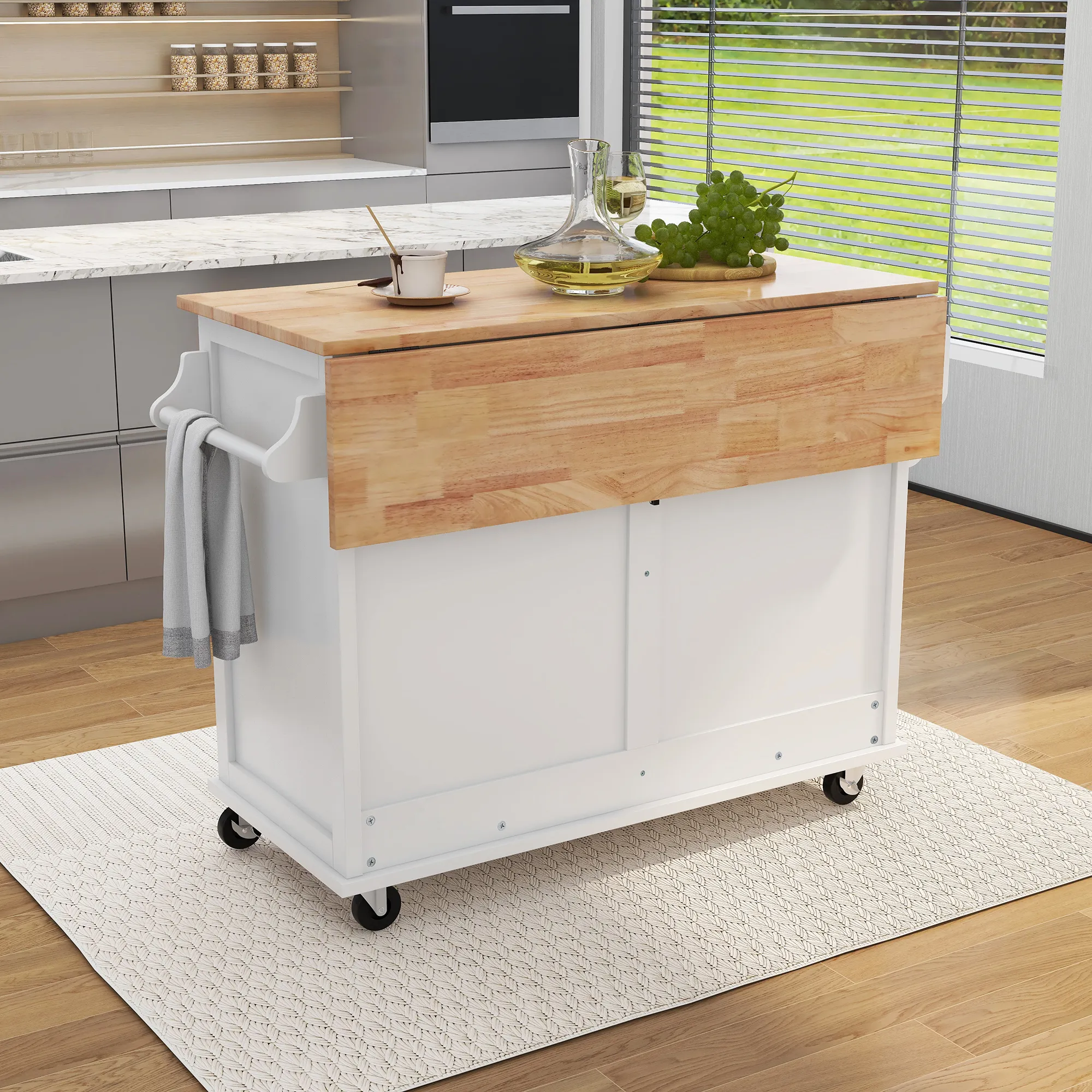 Merax Kitchen Island Cart