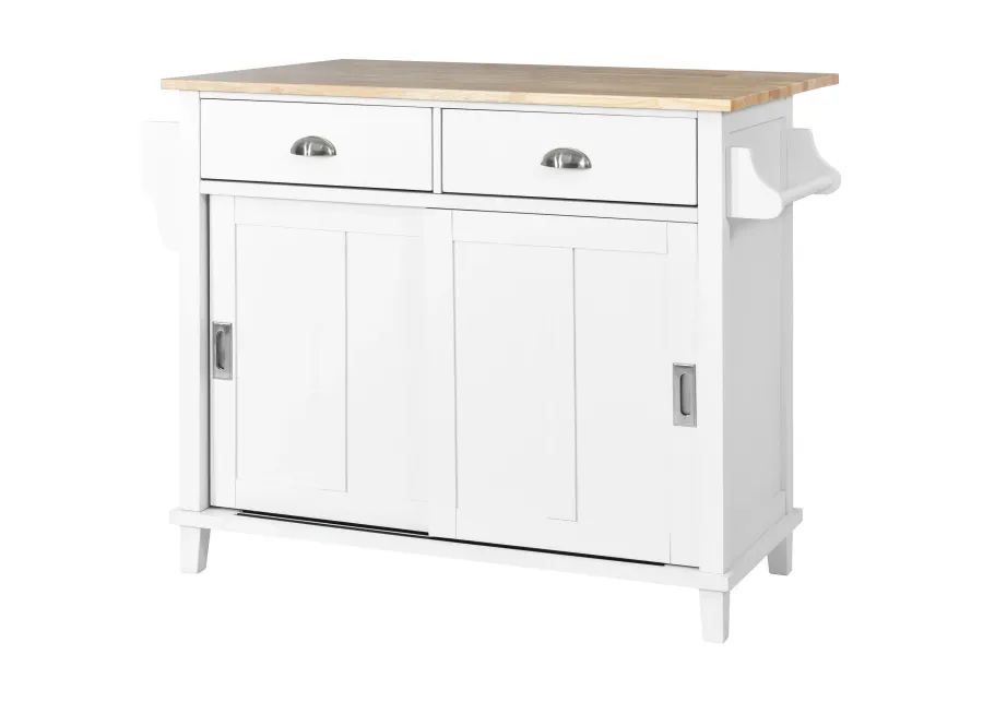 Merax Kitchen Island Cart