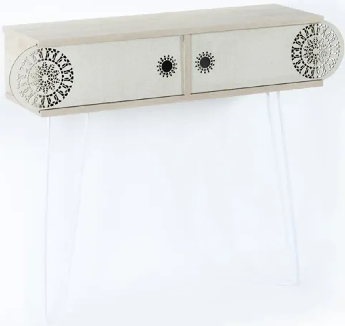 Lora Metal Legs 2 Tier Console Table