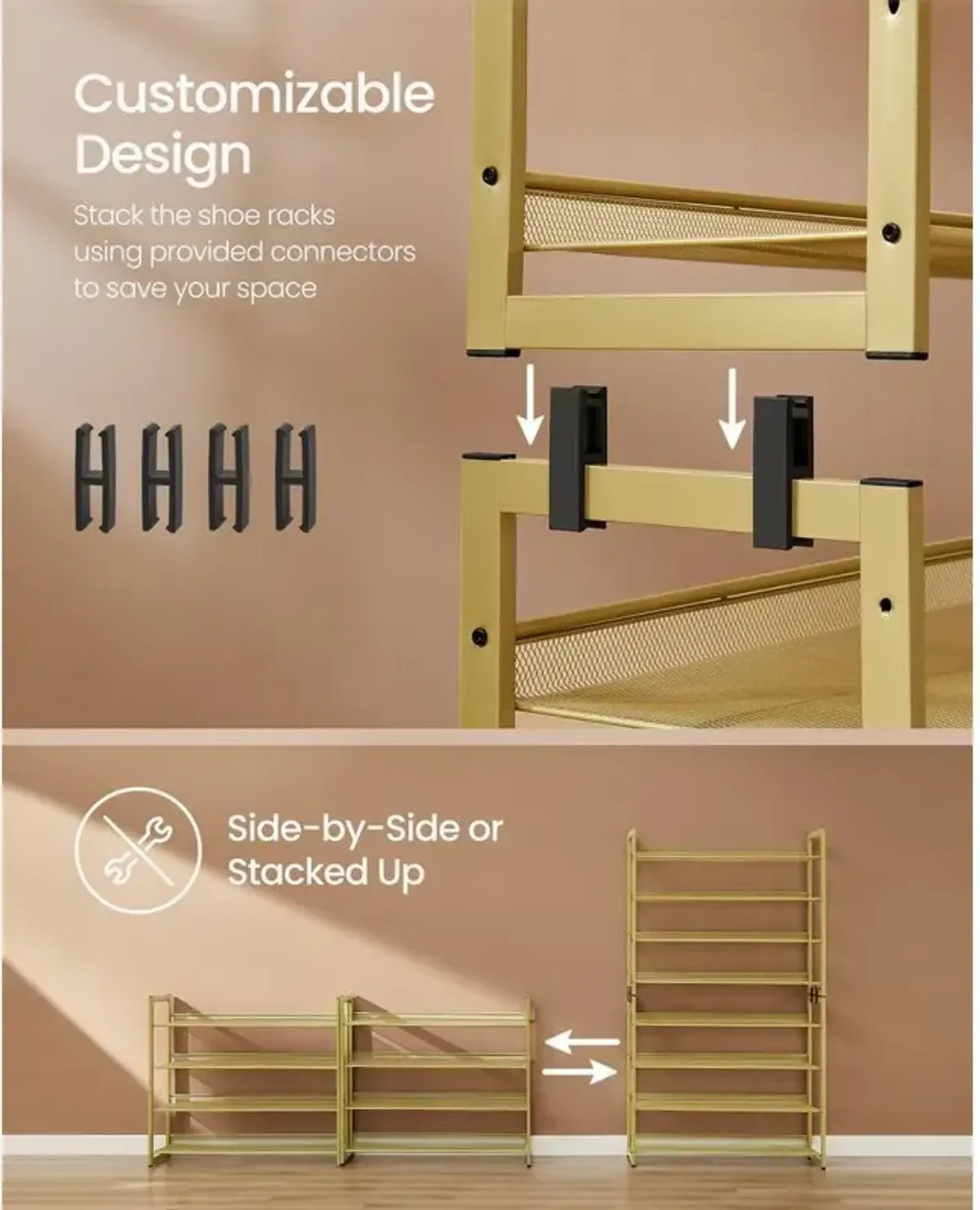 Shoe Rack for Organized Footwear Storage and Easy Access