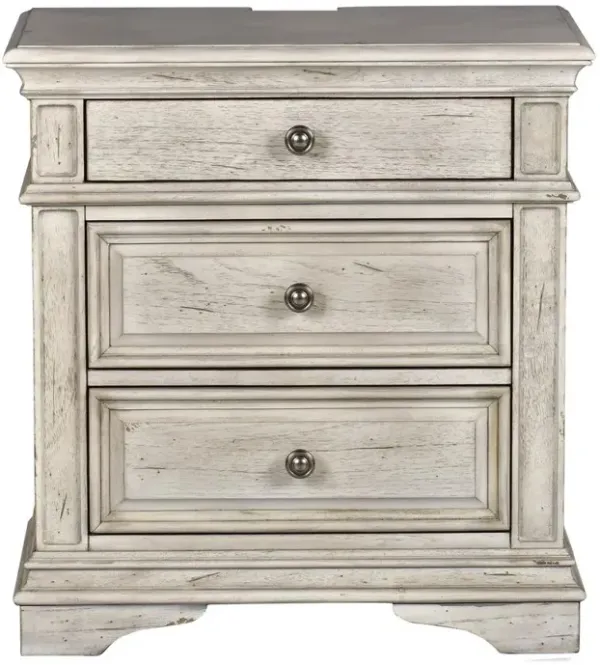 Highland Park Nightstand - Rustic Ivory
