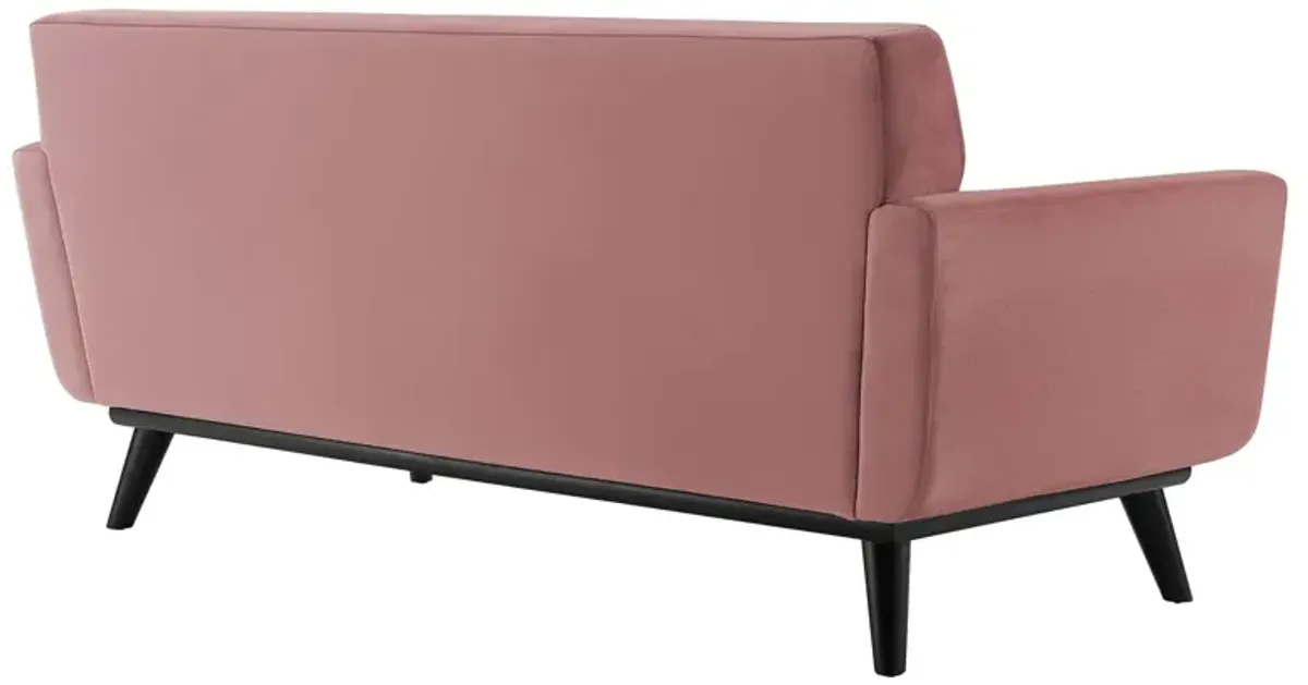 Engage Channel Tufted Performance Velvet Loveseat