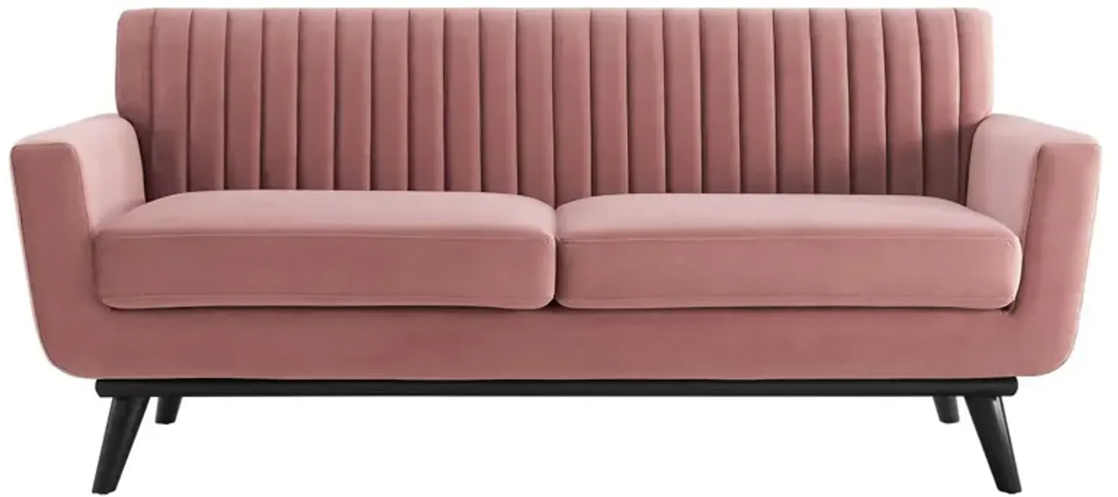 Engage Channel Tufted Performance Velvet Loveseat