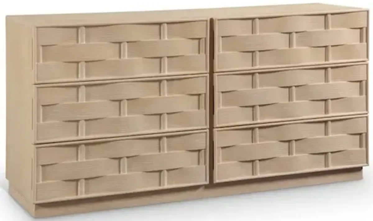 Meridian Furniture Weave Natural Dresser