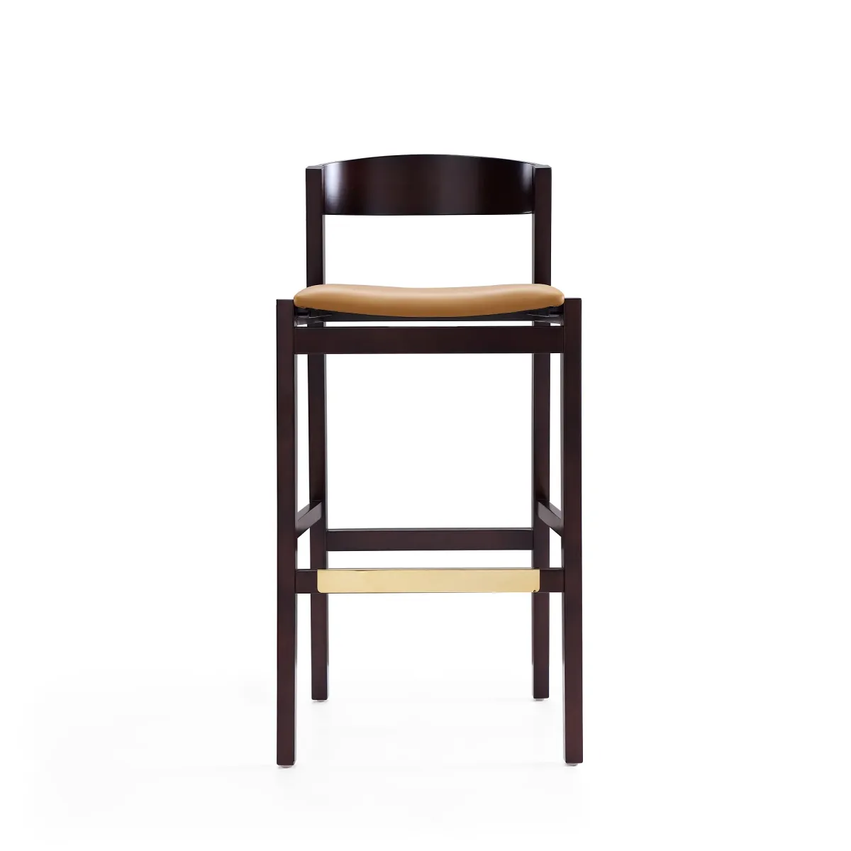 Klismos Tan Bar Stools (Set of 2)