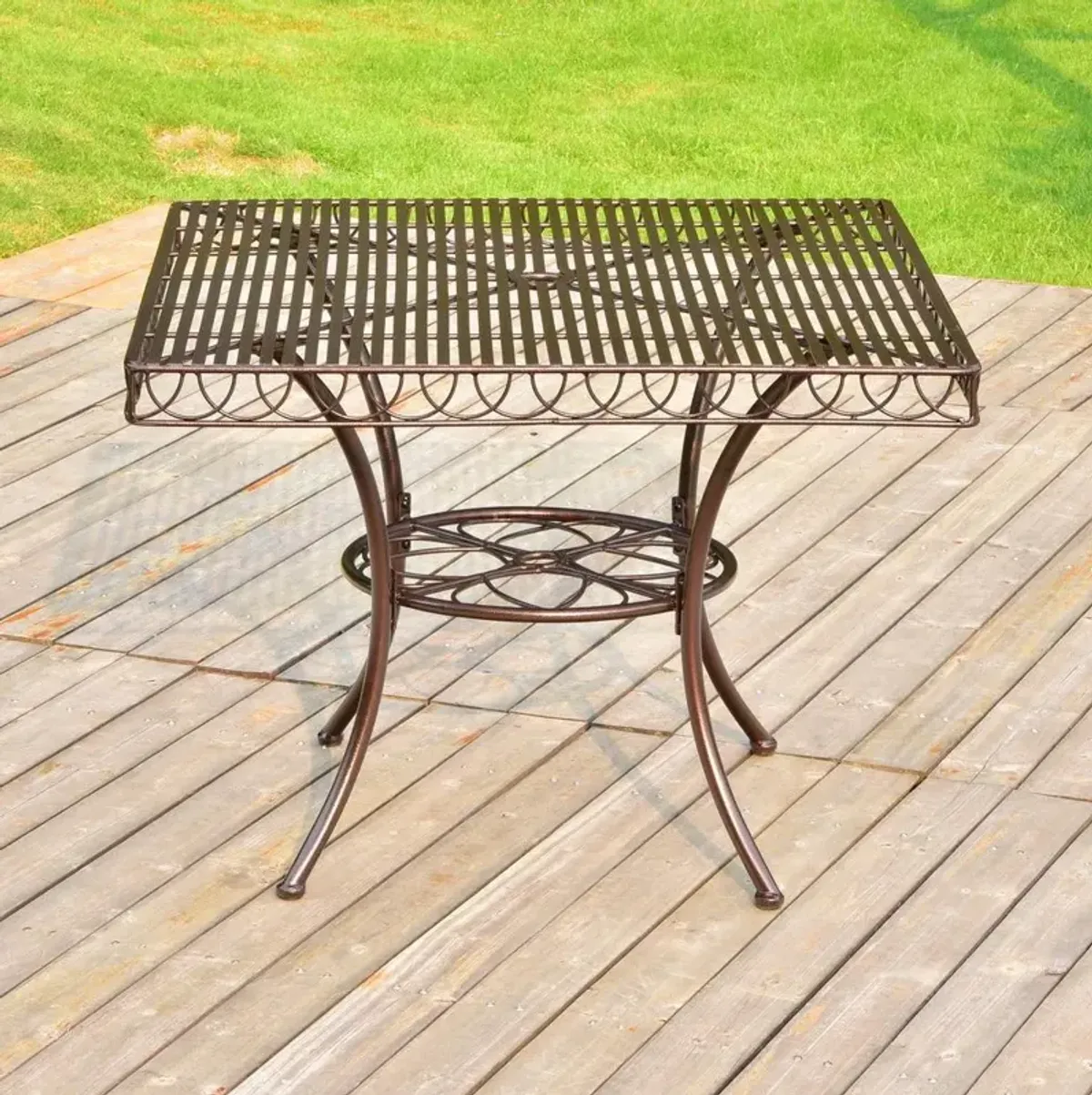 Sun Ray Iron Dining Table