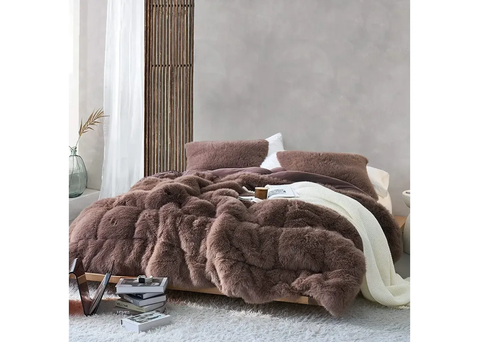 Messy Hair Day - Coma Inducer® Oversized Comforter - Chocolate Taupe