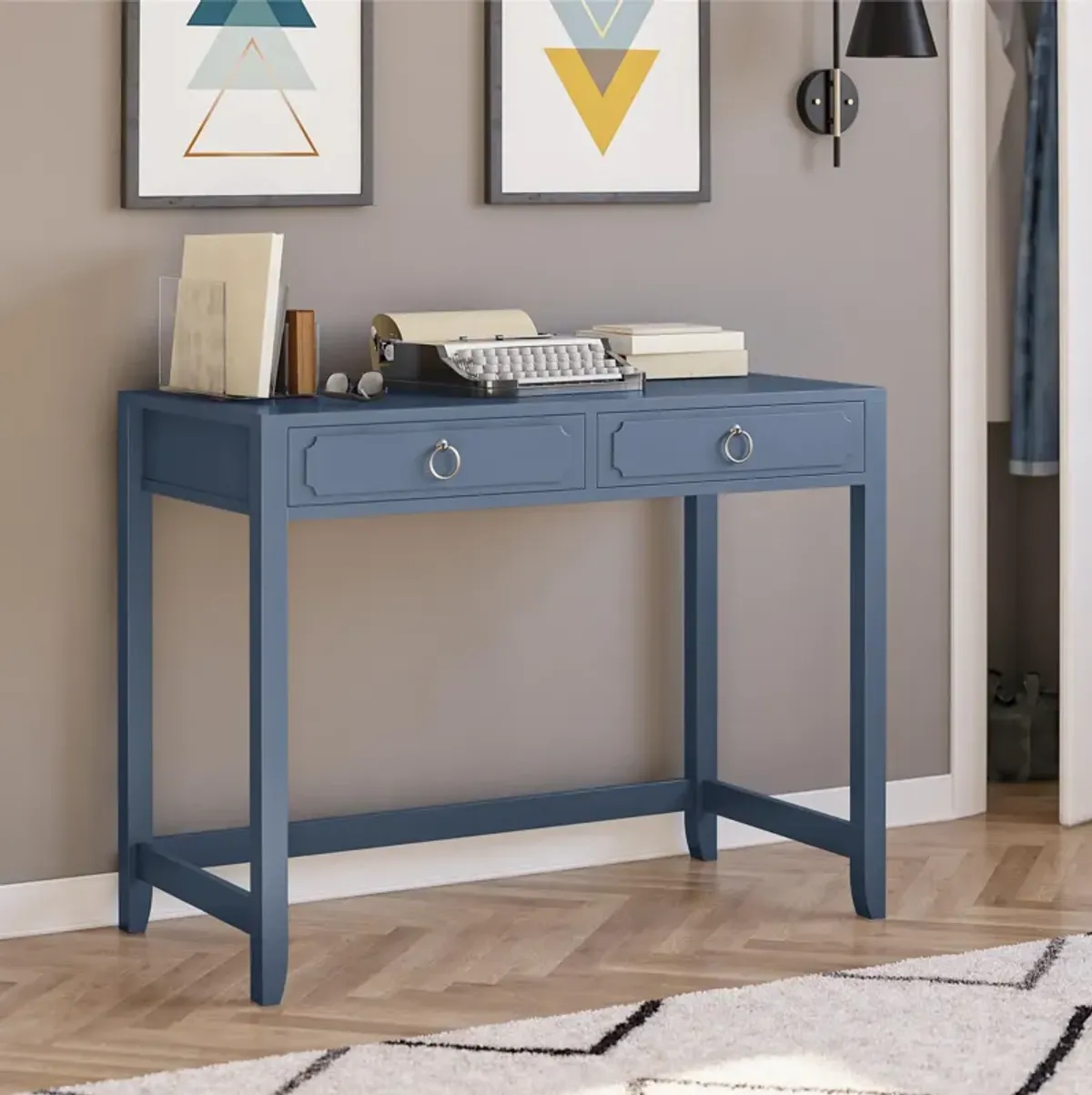 Novogratz Her Majesty 2 Drawer Writing Desk