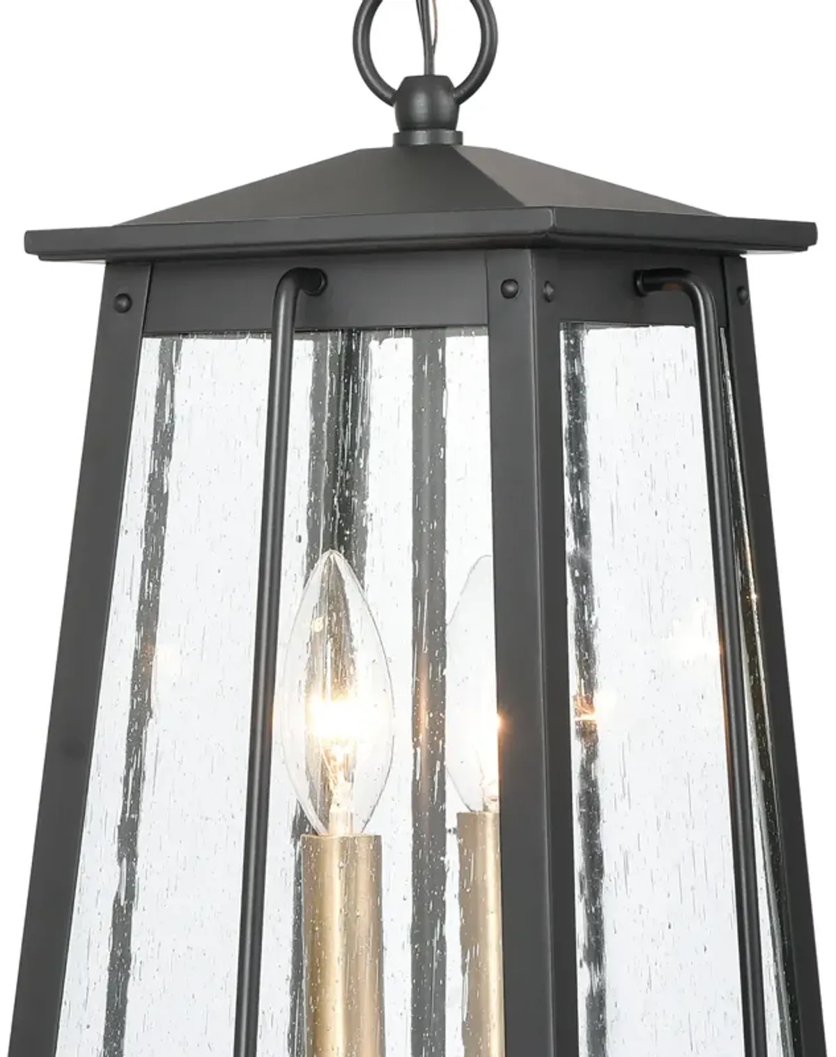 Kirkdale 9'' Wide 2-Light Black Outdoor Pendant