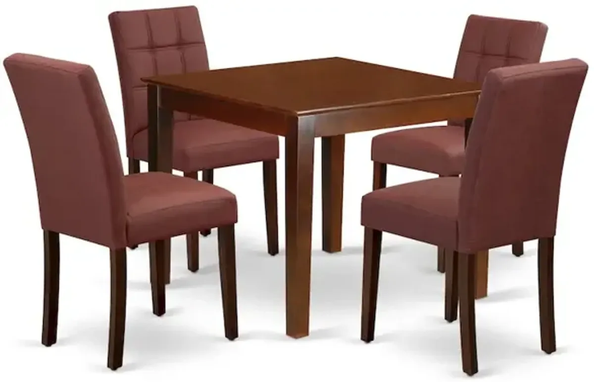 5 Piece Dining Room Set consists A Wooden Kitchen Table