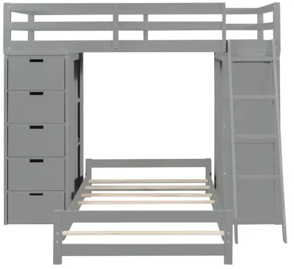 Merax Bunk Bed with LED Light